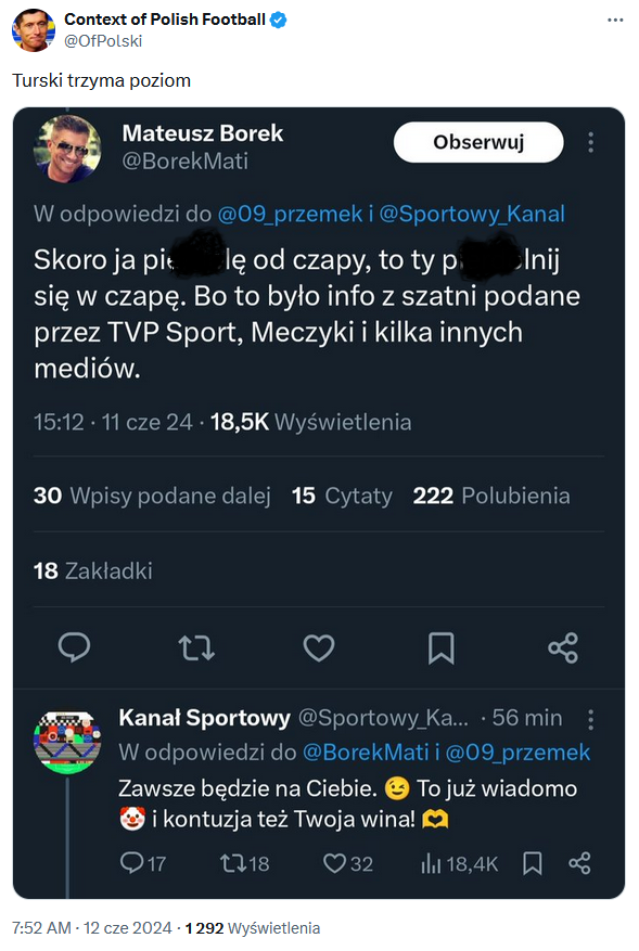 ODPOWIEDŹ KS na tweeta Mateusza Borka XD